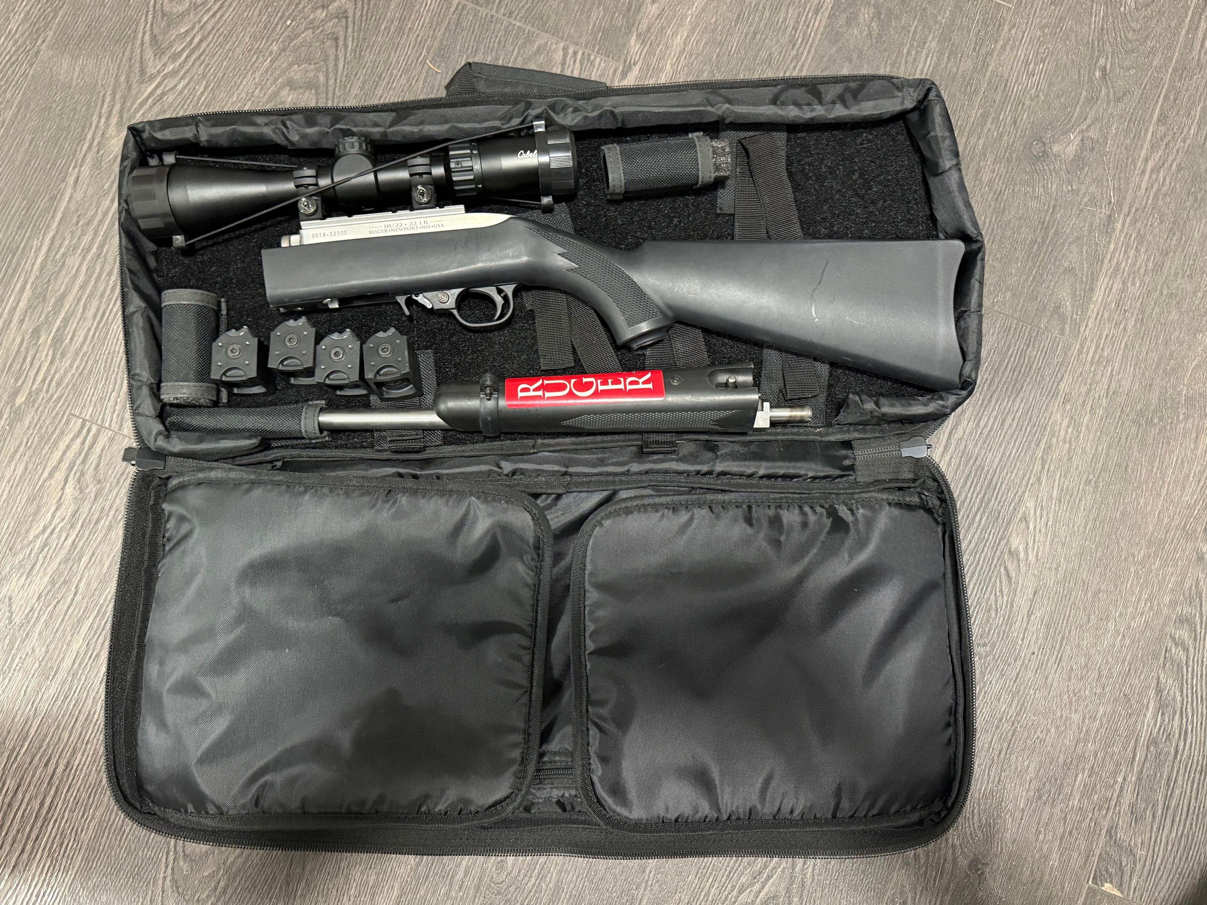 Photo of Ruger 10/22 Takedown w/carrying case and scope