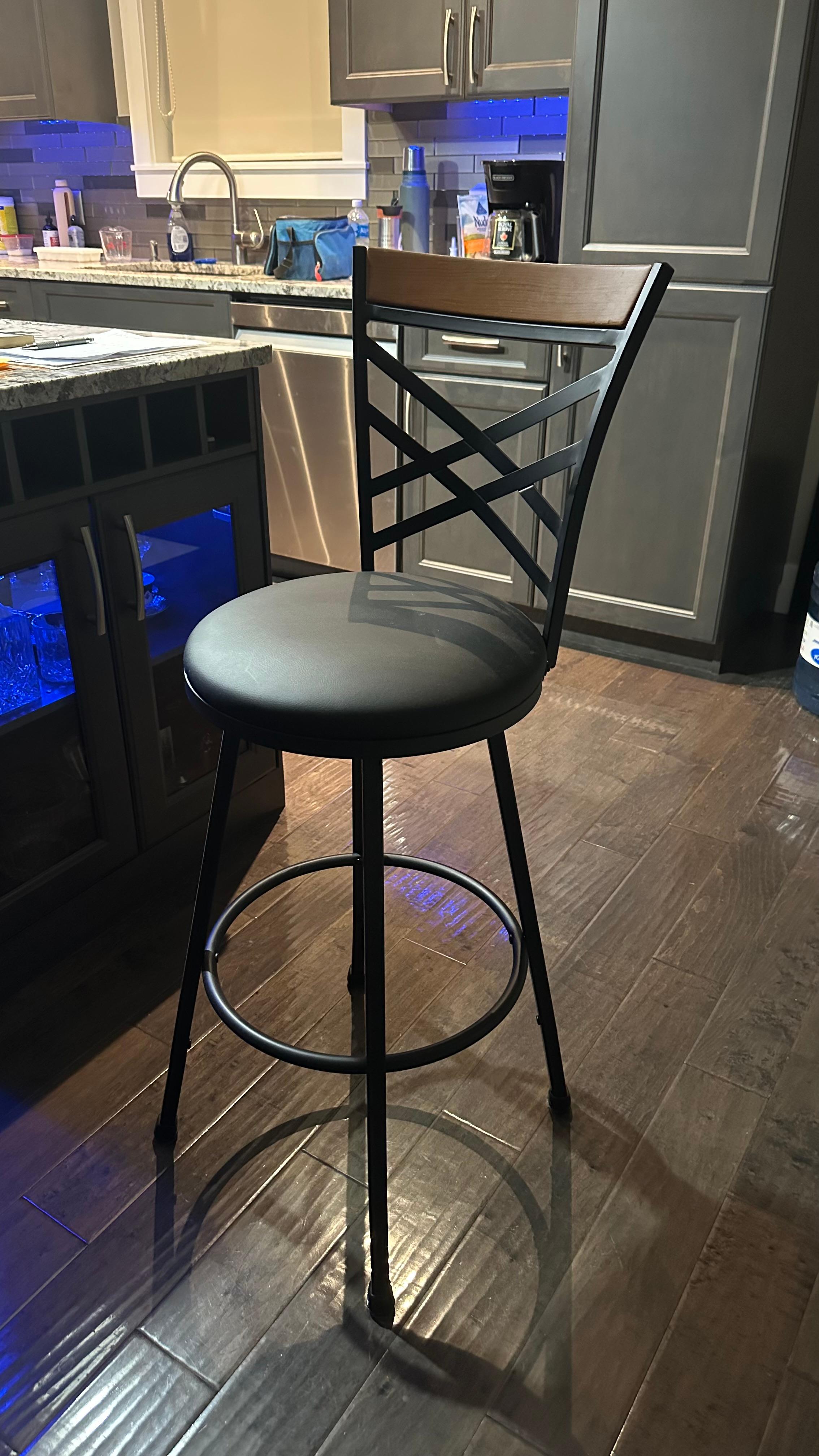 Photo of Brand new still in the box-Adjustable swivel bar stools