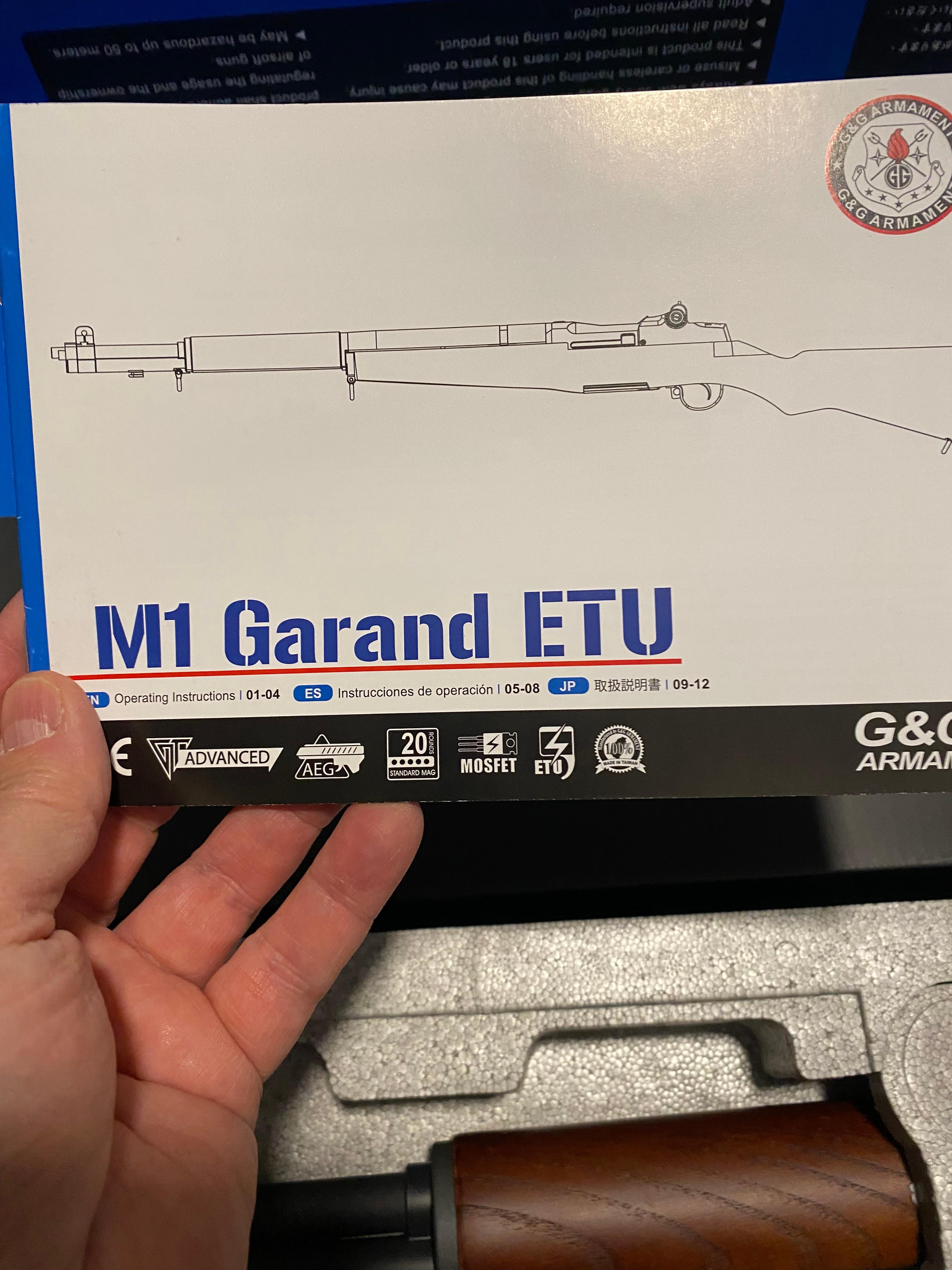 Photo of M1 Garand ETU Airsoft rifle