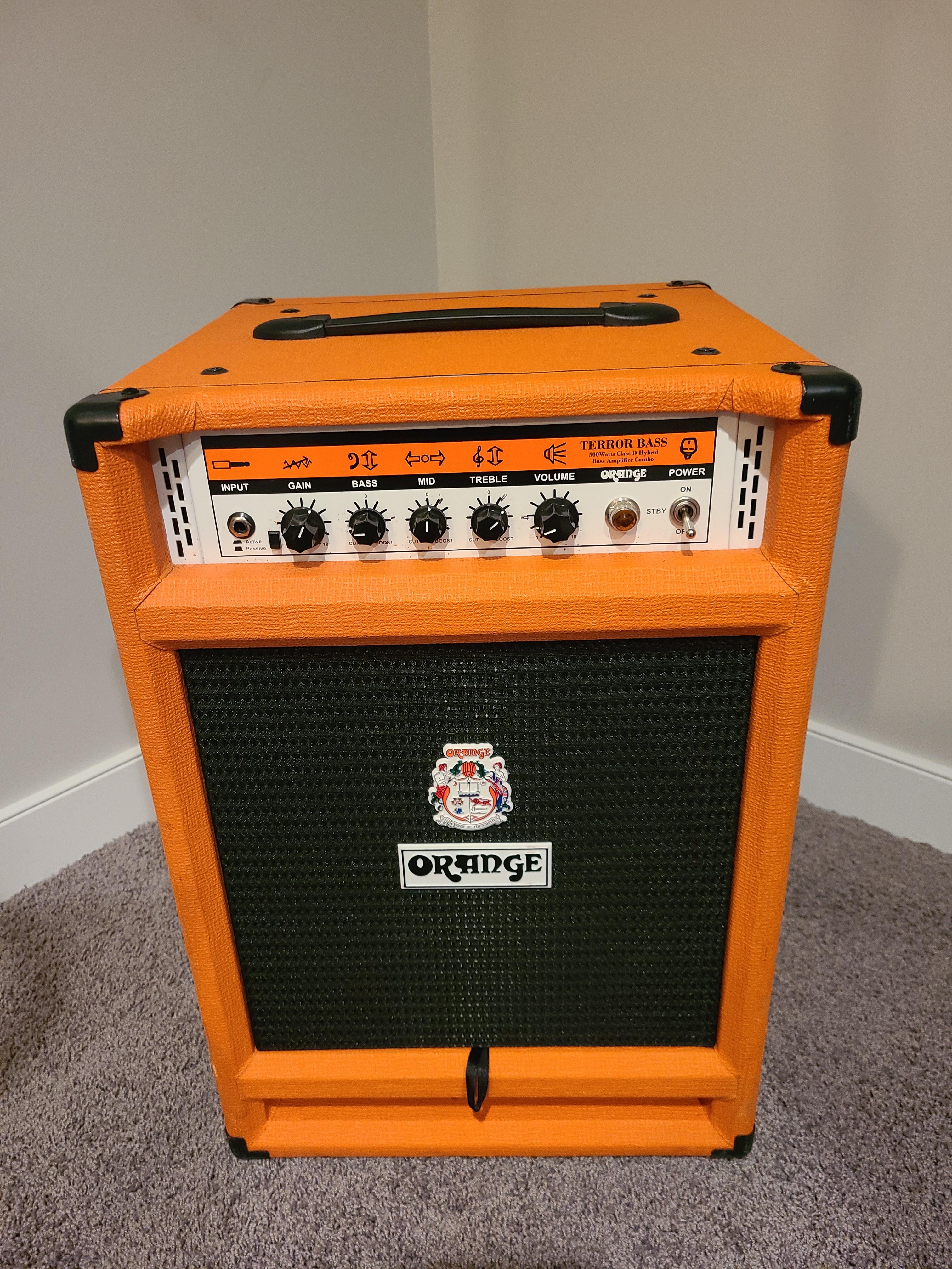 Photo of Orange terror bass 500 watt combo speaker. Like new condition 