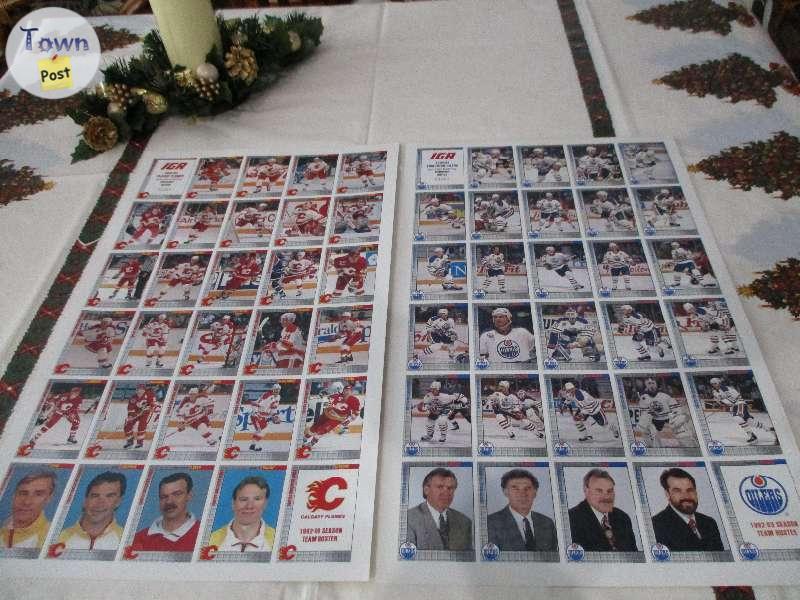 Photo of IGA SPECIAL EDITION ~ OILERS / FLAMES ~ UNCUT POSTERS