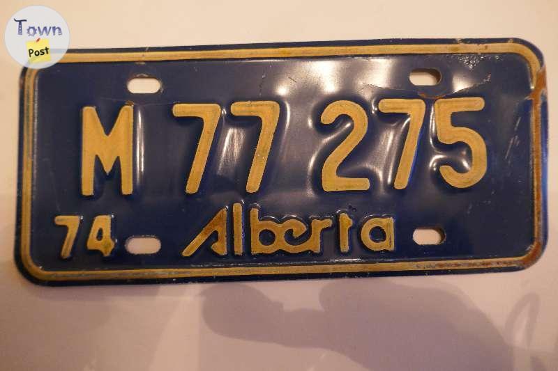 Photo of Alberta Motorcycle License Plate