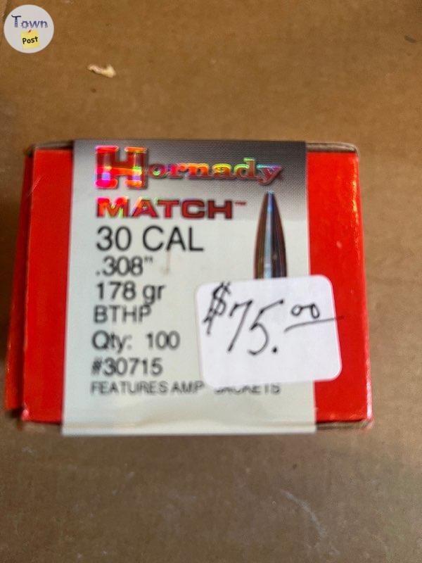 Photo of Hornady 30 cal. Match bullets