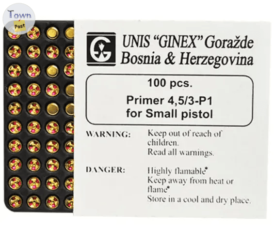 Photo of INEX GINEX Small Pistol Primers