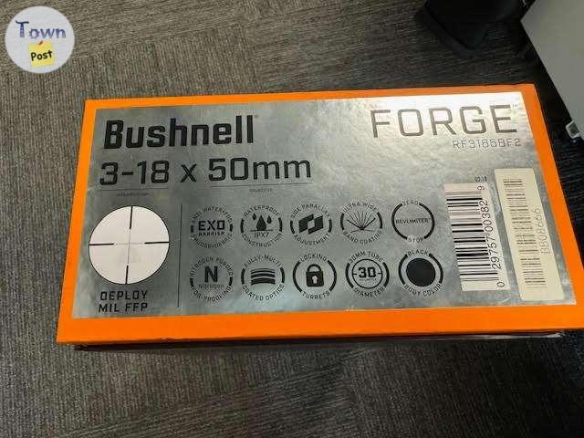 Photo of Bushnell Forge 3-18x50 with MDT Elite Med Rings - like new