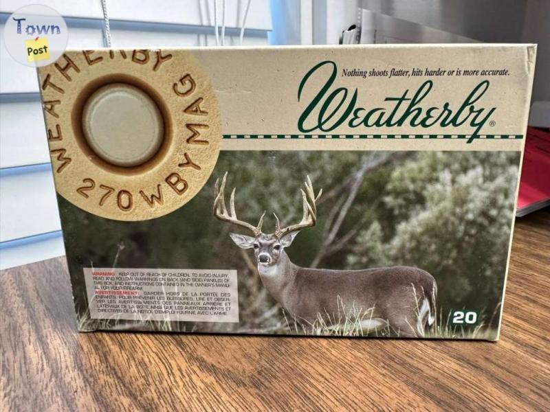 Photo of Ammo: .270 Weatherby Magnum (45 rounds)