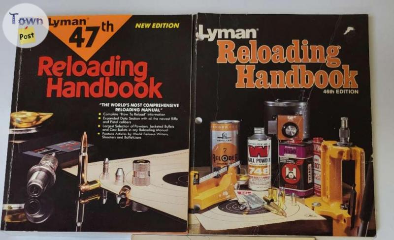 Photo of 2 reloading handbooks 