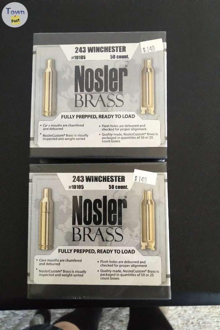 Photo of 243 Winchester Nosler Brass  #10105