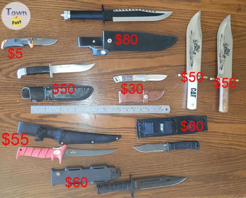 Photo of ASSORTED KNIVES - $5.00 - $175