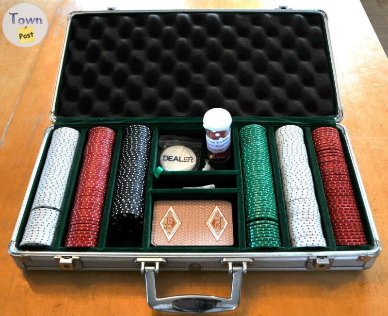 Photo of Poker Chip Set Including Accessories.