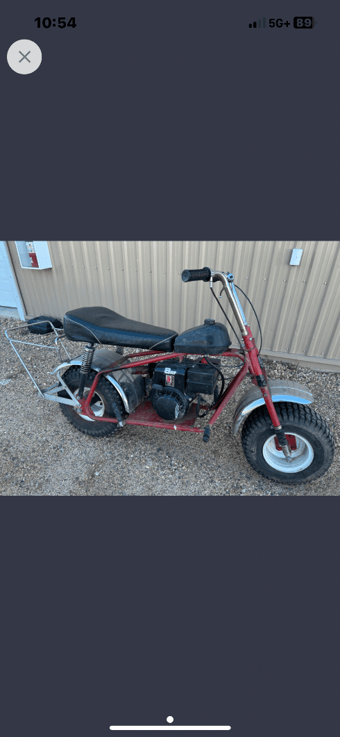 Photo of Super Bronc, vintage minibike, $775.