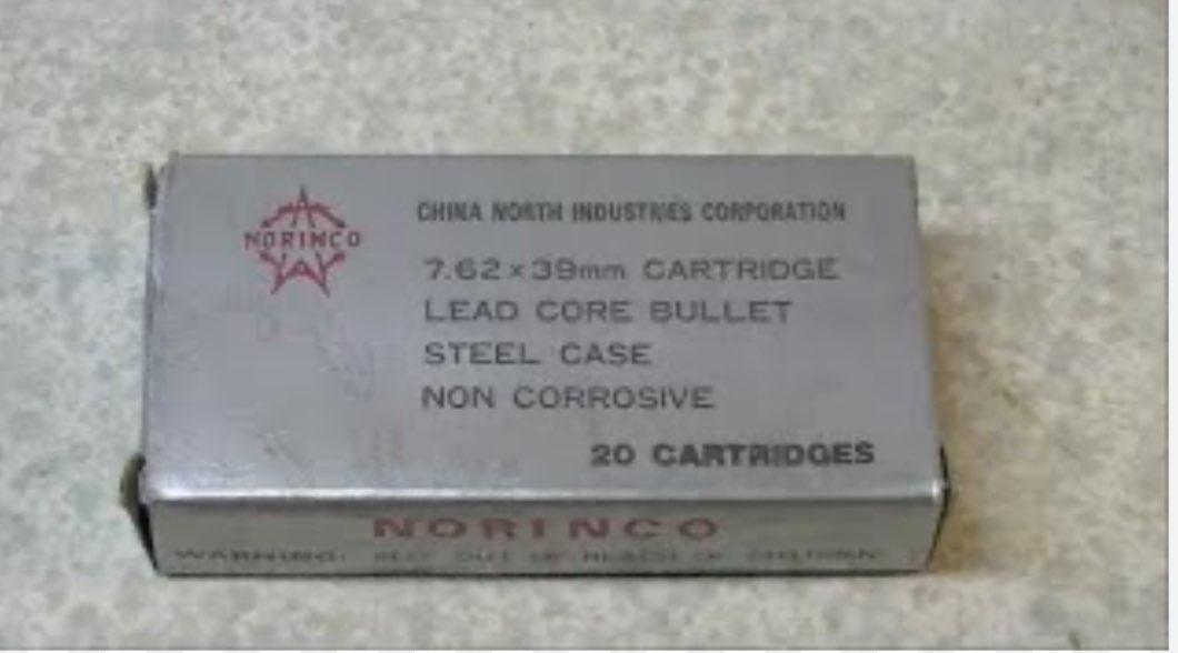 Photo of Non corrosive 7.62x39 lead core, range safe